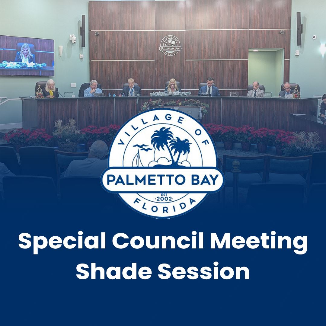 Special Council Meeting Shade Session