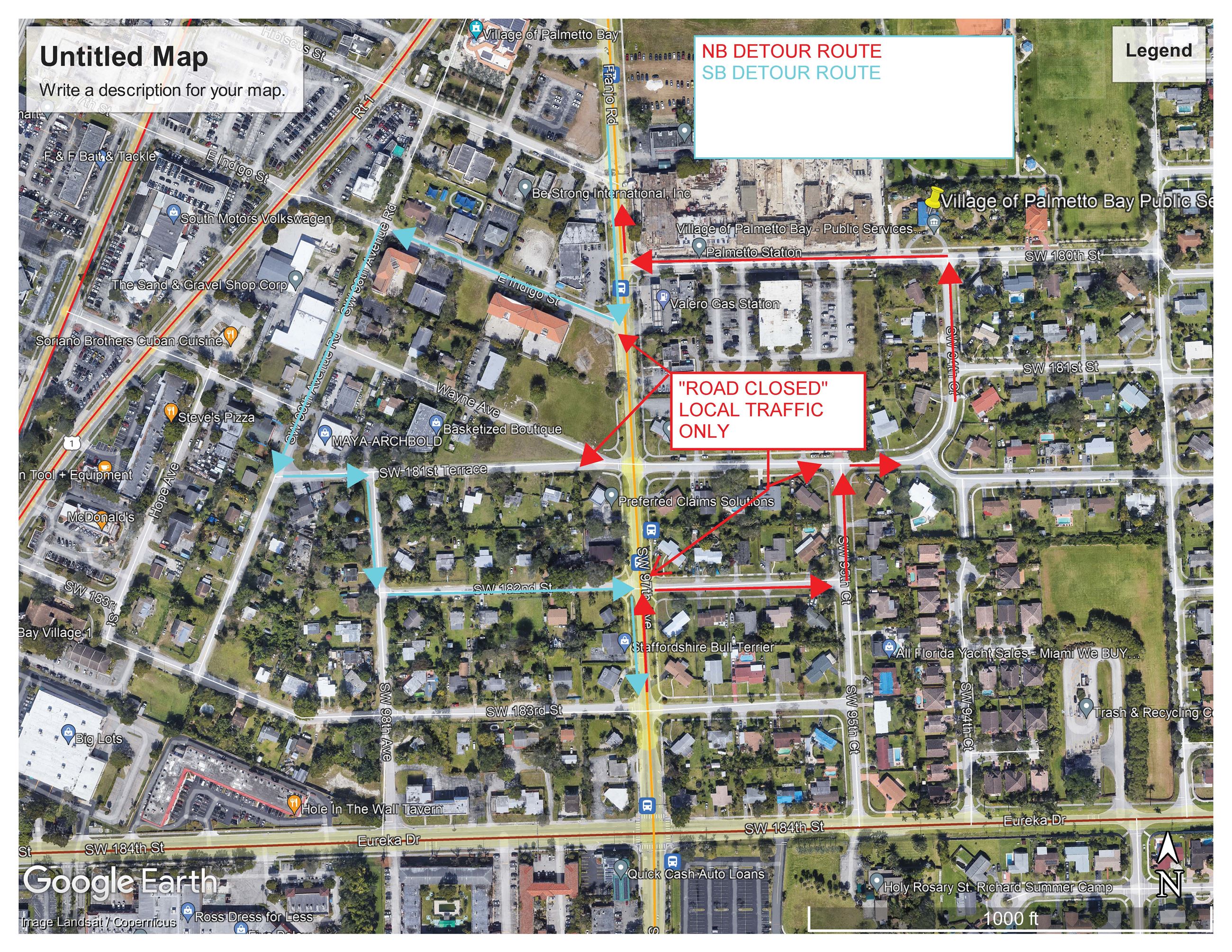 Aerial Photo for Detour Route