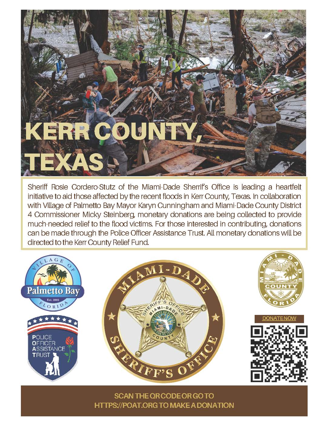Kerr County Donation Flyer