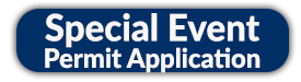 Special-Event-Permit-Application sign with white letters over blue background